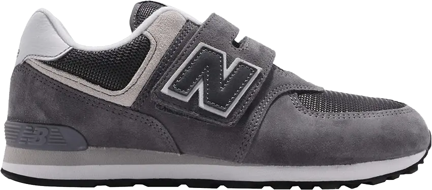  New Balance 574 Strap Kids Wide &#039;Grey&#039;