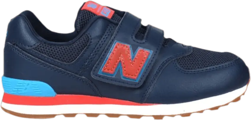  New Balance 574 Kids Wide &#039;Navy Orange&#039;