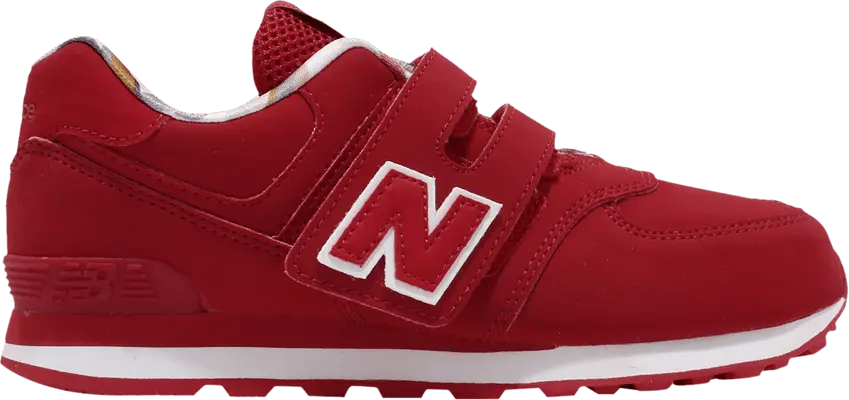  New Balance 574 Kids Wide &#039;Red&#039;