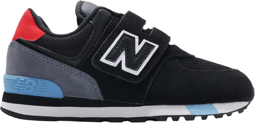  New Balance 574 Kids Wide &#039;Black White&#039;