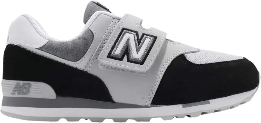  New Balance 574 Kids Wide &#039;Black Grey&#039;