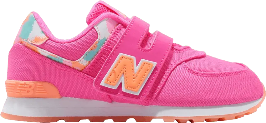  New Balance 574 Kids &#039;Pink Orange&#039;