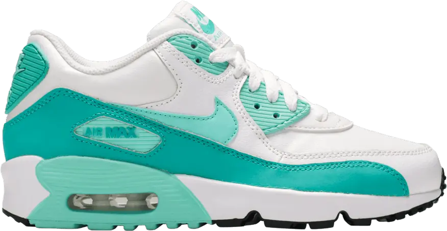  Nike Air Max 90 Leather GS &#039;Hyper Turquoise&#039;
