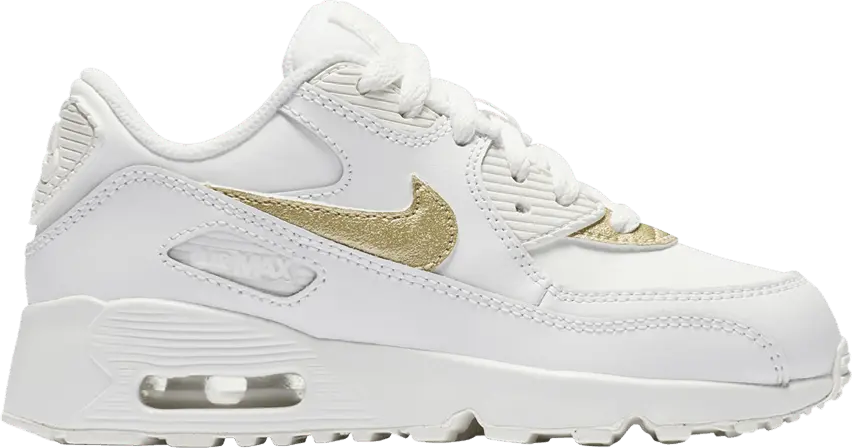  Nike Air Max 90 Leather PS &#039;White Metallic Gold Star&#039;