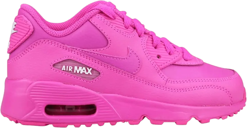  Nike Air Max 90 Leather GS &#039;Laser Pink&#039;