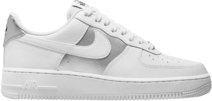  Nike Air Force 1 Low &#039;07 White Metallic Silver (2022) (Women&#039;s)