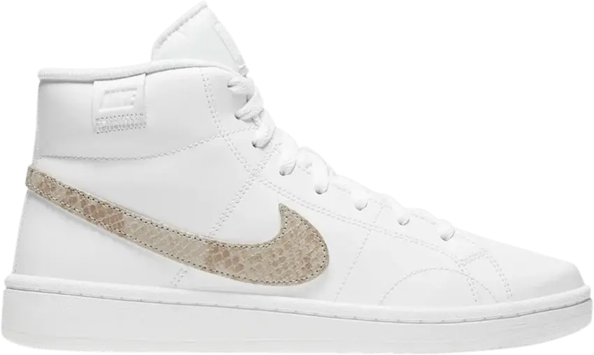  Nike Wmns Court Royale 2 Mid &#039;White Snakeskin Swoosh&#039;