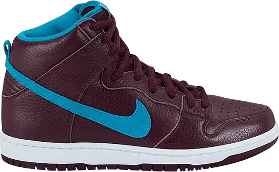  Nike SB Dunk High Deep Burgundy Aquamarine