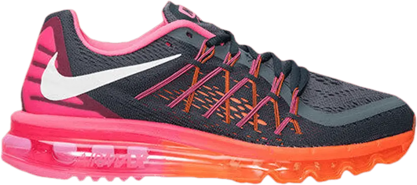  Nike Wmns Air Max 2015 &#039;Classic Charcoal Pink Pow Orange&#039;