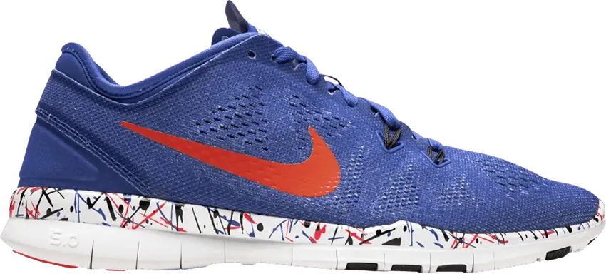  Nike Wmns Free 5.0 TR Fit 5 Print &#039;Paint Splatter - Racer Blue&#039;