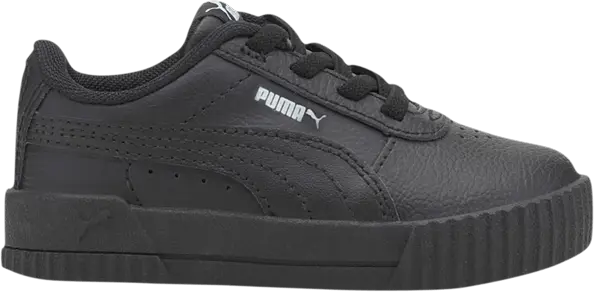  Puma Carina Leather Infant &#039;Black&#039;