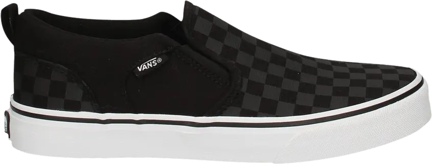  Vans Asher Kids &#039;Checker Black&#039;
