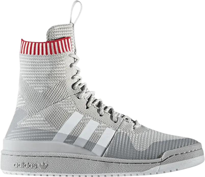  Adidas Forum Winter Primeknit &#039;Grey Scarlet&#039;