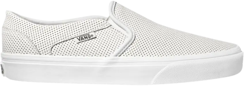 Vans Wmns Asher &#039;Perf Leather - White&#039;