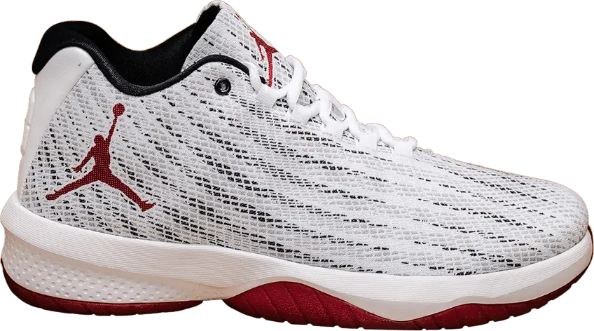 Jordan B.Fly White/Gym Red/Black