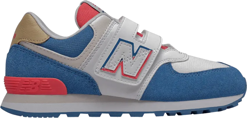  New Balance 574 Kids Wide &#039;White Blue Red&#039;