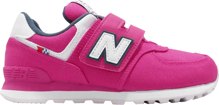  New Balance 574 Wide Kids &#039;Pink White Navy&#039;