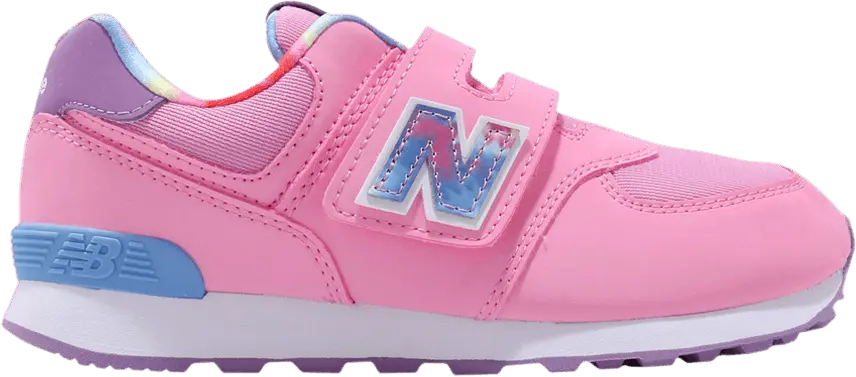  New Balance 574 Hook And Loop Kids Wide &#039;Tie Dye&#039;