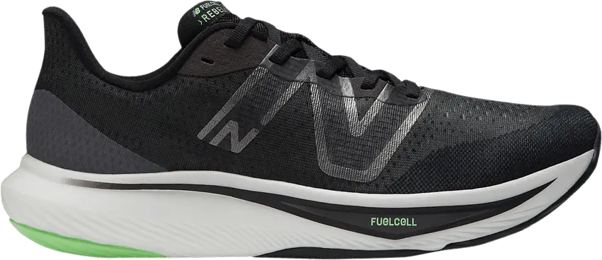  New Balance FuelCell Rebel v3 &#039;Black Vibrant Spring&#039;