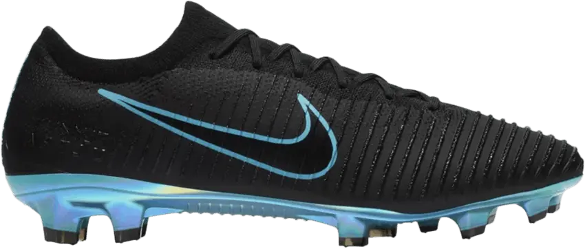  Nike Mercurial Vapor Flyknit Ultra FG Black Gamma Blue