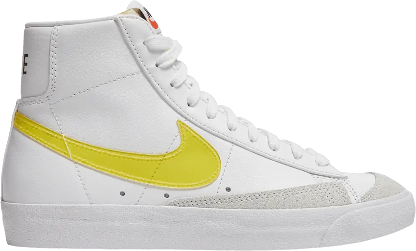  Nike Blazer Mid 77 Essential White Opti Yellow (Women&#039;s)