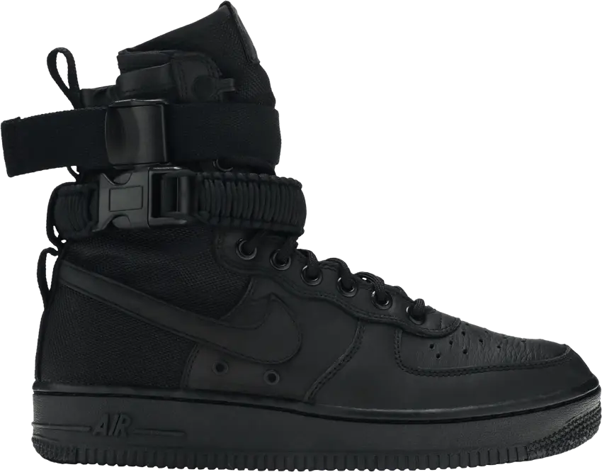  Nike SF Air Force 1 High Triple Black (Women&#039;s)