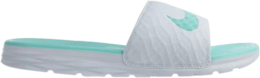  Nike Wmns Benassi Solarsoft Slide 2 &#039;White Artisan Teal&#039;