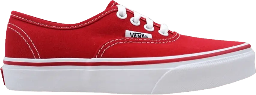  Vans Authentic Kids &#039;Red&#039;