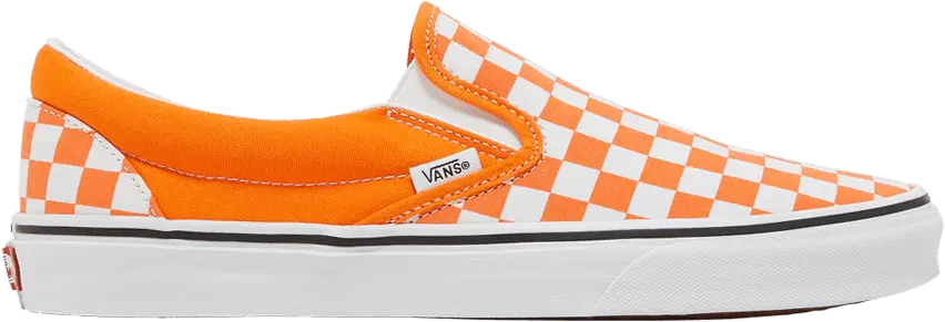  Vans Classic Slip-On &#039;Orange Tiger Checkerboard&#039;