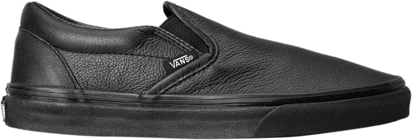  Vans Classic Slip-On &#039;Black Leather&#039;