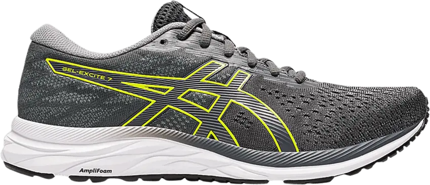  Asics Gel Excite 7 Extra Wide &#039;Carrier Grey Lime Zest&#039;