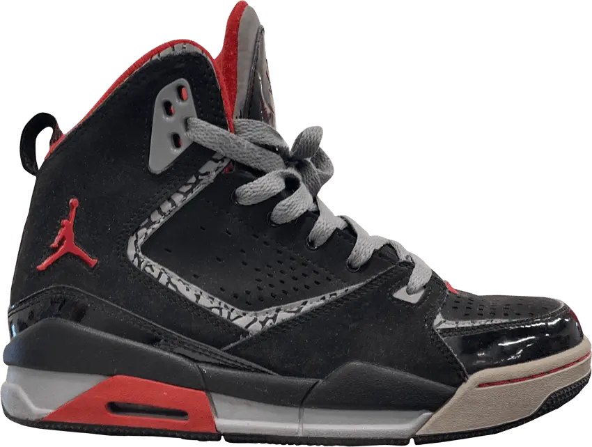  Jordan SC-2 GS &#039;Black Varsity Red&#039;