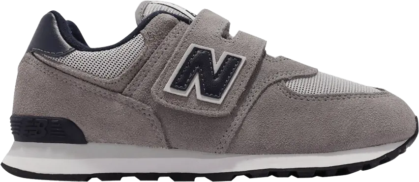  New Balance 574 Little Kid Wide &#039;Grey Navy&#039;