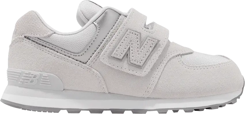  New Balance 574 Hook &amp; Loop Little Kid Wide &#039;Summer Fog&#039;