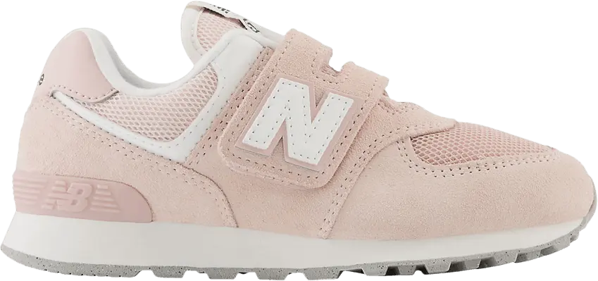  New Balance 574 Hook &amp; Loop Little Kid Wide &#039;Quartz Pink&#039;