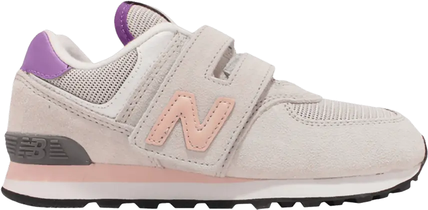  New Balance 574 Little Kid Wide &#039;Summer Fog Oyster Pink&#039;