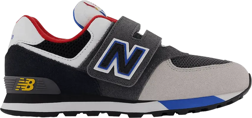  New Balance 574 Hook &amp; Loop Little Kid Wide &#039;Magnet Serene Blue&#039;