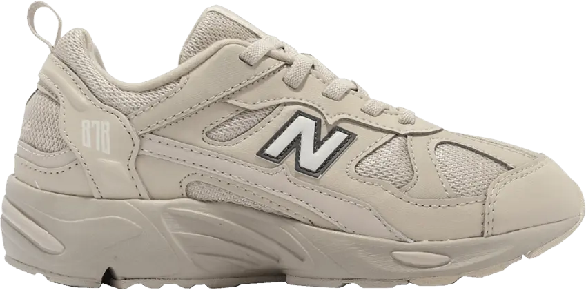  New Balance 878 Wide Little Kid &#039;Beige Grey&#039;