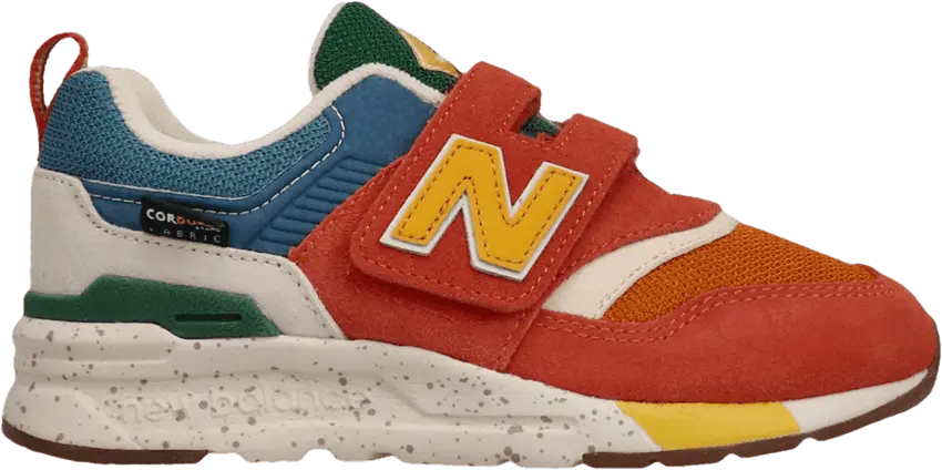  New Balance 997 Little Kids Wide &#039;Orange Blue Green&#039;