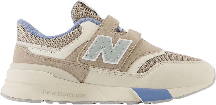  New Balance 997R Hook &amp; Loop Little Kid Wide &#039;Driftwood Juniper Green&#039;