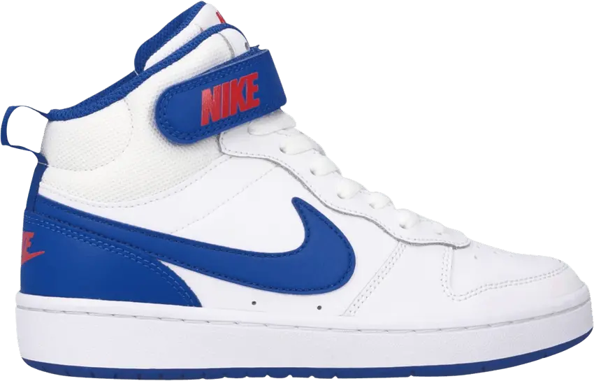  Nike Court Borough Mid 2 White Game Royal (GS)