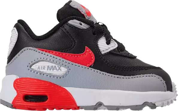  Nike Air Max 90 Leather TD &#039;Wolf Grey Crimson&#039;