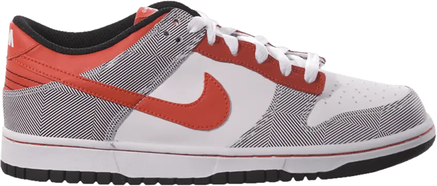  Nike Dunk Low GS &#039;White Challenge Red&#039;