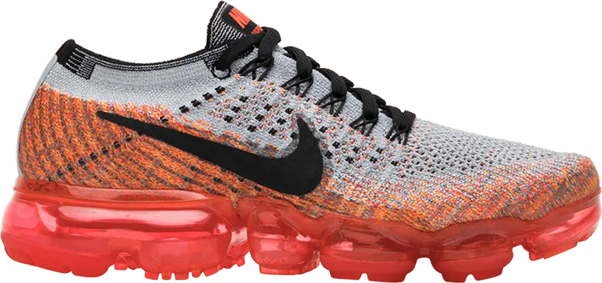  Nike Air VaporMax Wolf Grey Bright Crimson (Women&#039;s)