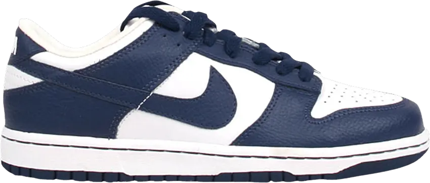  Nike Dunk Low GS &#039;White Midnight Navy&#039;