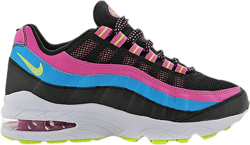  Nike Air Max 95 LE GS &#039;Black Volt Ice Red Violet&#039;