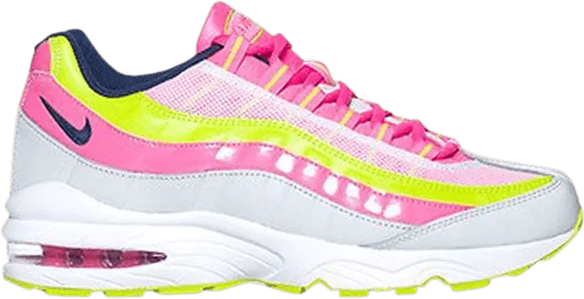  Nike Air Max 95 LE GS &#039;White Pink Green&#039;