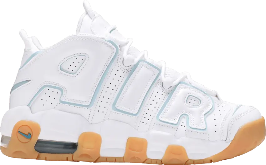  Nike Air More Uptempo White Aqua Gum (GS)