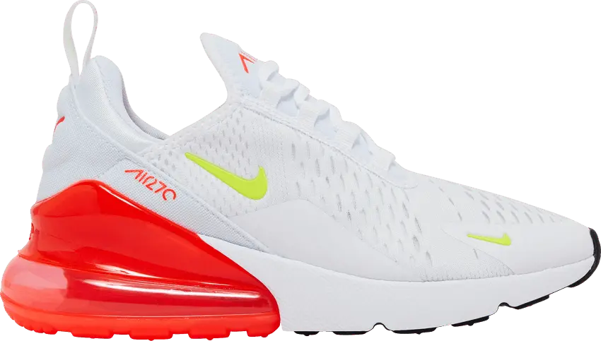  Nike Wmns Air Max 270 &#039;White Bright Crimson Volt&#039;