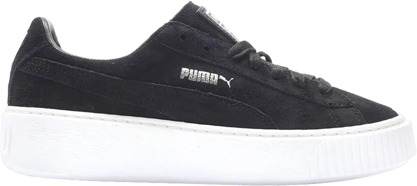 Puma Suede Platform Puma Black  (Women&#039;s)